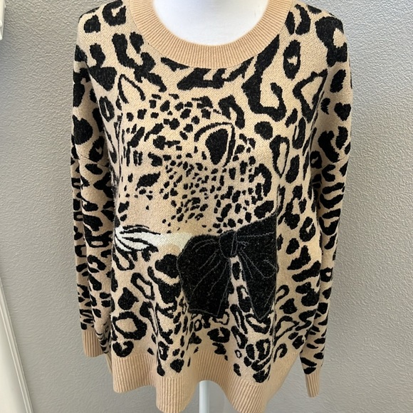 Kate Spade Leopard Bow Sweater - Picture 8 of 16